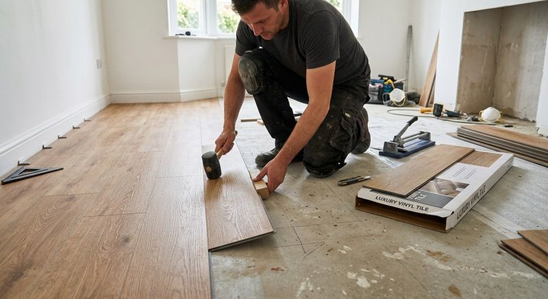 Luxury Vinyl Tile Installation in New Canaan, CT
